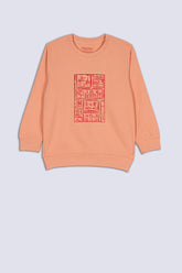 Peach Tropical Boy's Sweatshirt